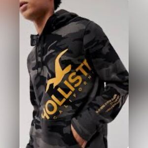 Hollister Camo Hoodie Unisex  Size Extra Small